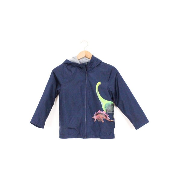 Carters Navy Fleece-Lined Dinosaur Jacket - Picture 4 of 7
